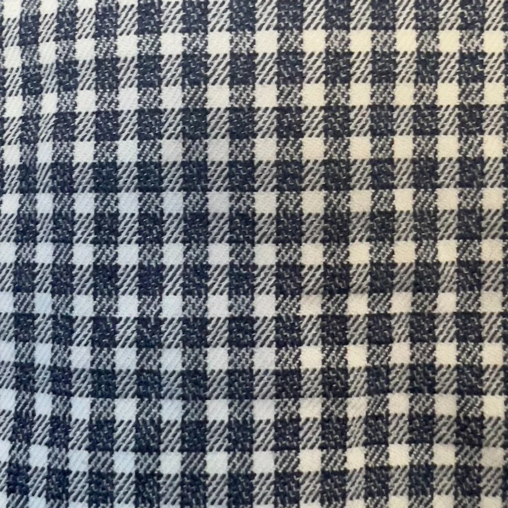 DSTRCT&Row ButtonUp Navy White Gingham‎ Check Long Sleeve Cotton Shirt Small New